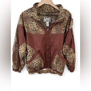 Hunter Animal Print Jacket with Brown Accents